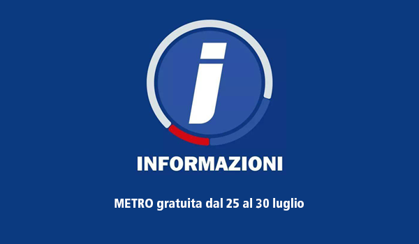 metro catania gratuita dal 25 al 30 luglio 2023